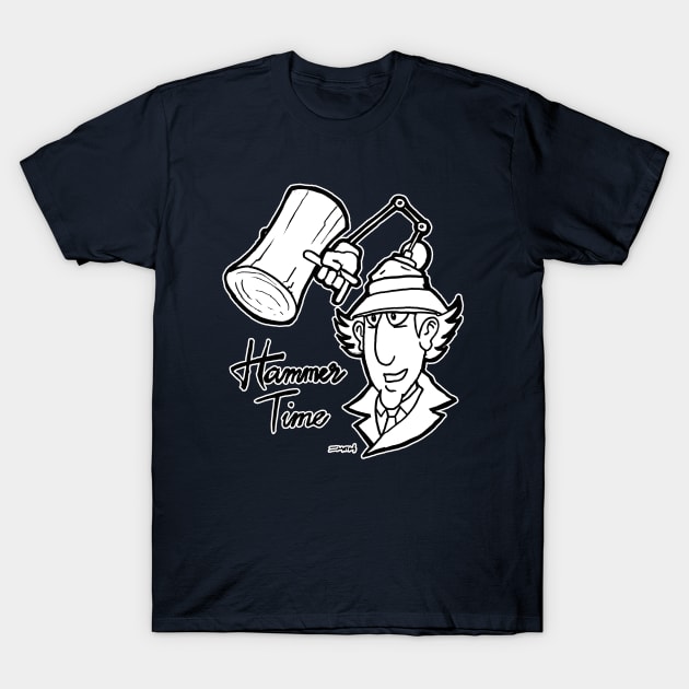 Hammer Inspector Time Gadget T-Shirt by sketchnkustom